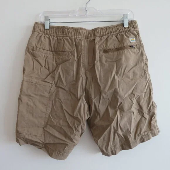 VUORI Ripstop DuraTerra™ Shorts in Khaki Tan Travel Outdoor Sport - Size M - Picture 9 of 13